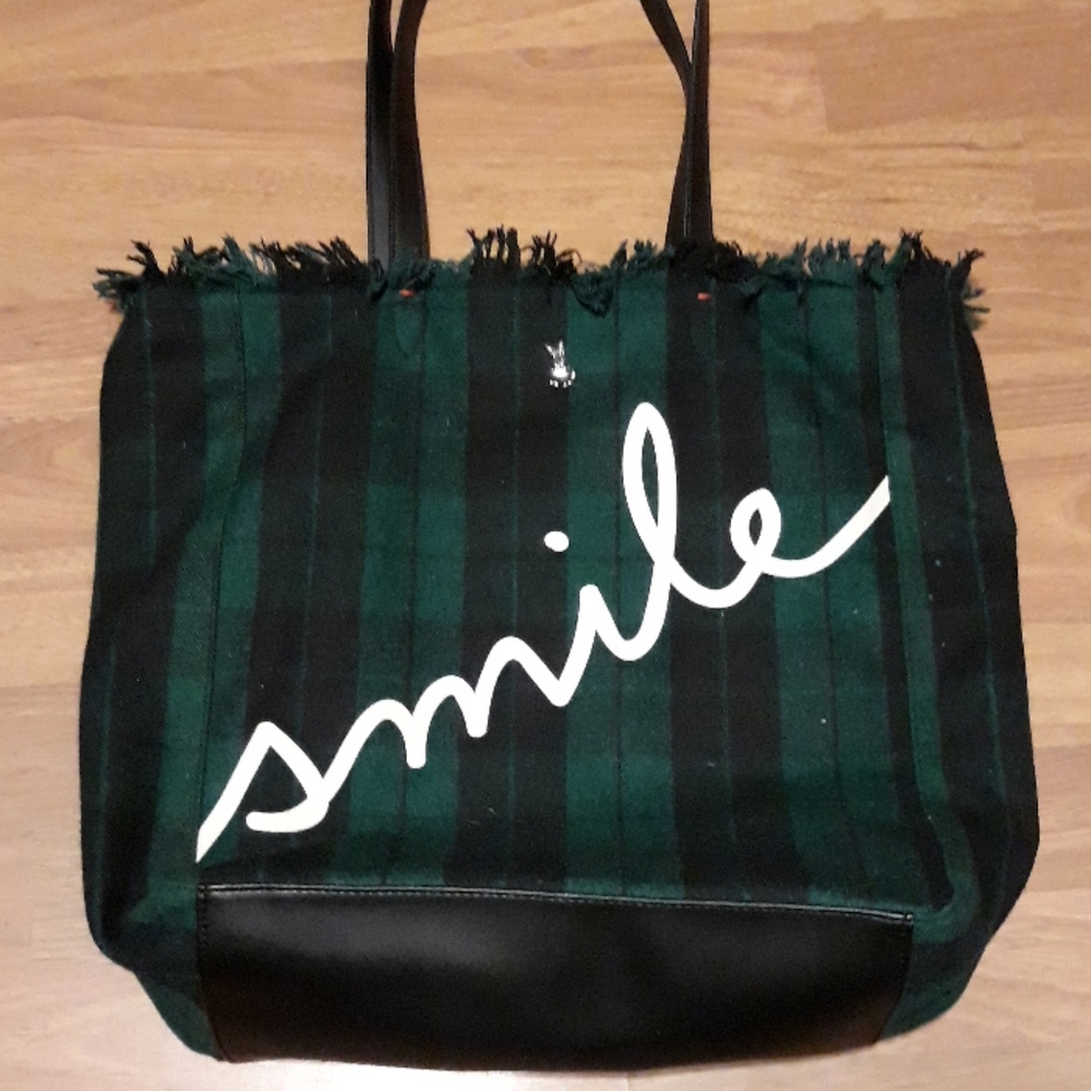 Ellen DeGeneres Green Tartan Oax Tote - Picture 6 of 14